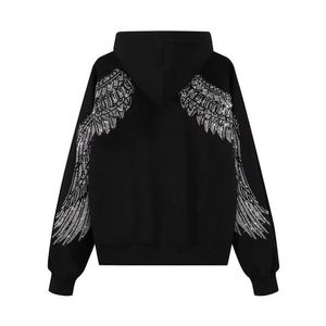 Chándal de algodón pesado 100% para hombre, chándales de lavado ácido con logotipo personalizado, sudaderas con capucha de invierno de talla grande Technics impresas de alta calidad - Product Image 6