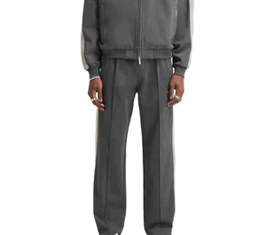 Pantalons de survêtement pour hommes en gros, personnalisables avec logo, en coton, faible MOQ, marque privée, OEM - Product Image 4