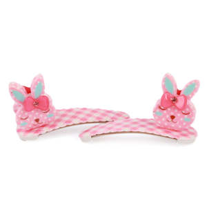 Girls Hair <b>Pin</b> 2 Pcs- Dark Pink - Product Image 1