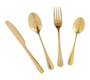 Vaisselle de table Vaisselle de luxe en acier inoxydable Couteau Fourchette Cuillère Ruban Couverts de mariage Ensemble de couverts en argent - Product Image 5