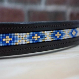 Haute Qualité 100% Cuir Véritable Cheval Perlé Brow Band Fabricant En Gros Conception Personnalisée Disponible Au Meilleur Prix - Product Image 6