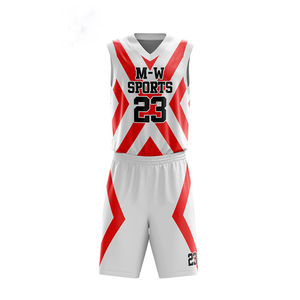 Uniforme de basket-ball personnalisé pas cher réversible pour jeunes en gros avec le meilleur prix dernier uniforme de basket-ball - Product Image 3