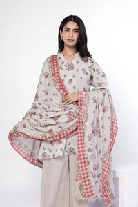 2025 nuevo diseño de calidad fina sin costuras vestido de mujer Casual Lawn Shalwar Kameez con Dupatta para mujer - Product Image 6