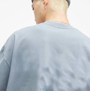 Tissu fin en gros personnalisé 100% coton T-Shirt respirant à motifs ajusté Jersey décontracté O-cou Design - Product Image 5