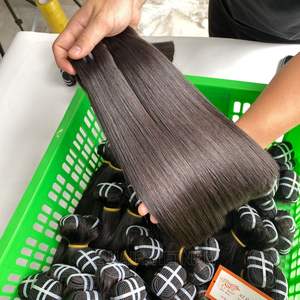 Perruque frontale sans colle lisse et brillante de 30 pouces, extension de cheveux humains, donneur brut super doublement dessiné - Product Image 6