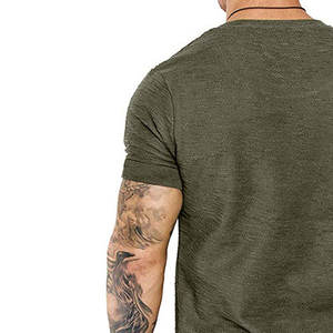 T-shirt à la mode pour hommes fabriqué avec le meilleur matériel bas quantité minimale de commande prix usine t-shirts pour hommes - Product Image 6