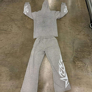 ชุดวอร์มสตรีทแวร์คุณภาพสูงสำหรับฤดูหนาว ปี 2026 สำหรับผู้ใหญ่ ทั้งชายและหญิง ลายสกรีนแบบซันเฟด ประดับด้วยคริสตัล ระบายอากาศได้ดี - Product Image 5