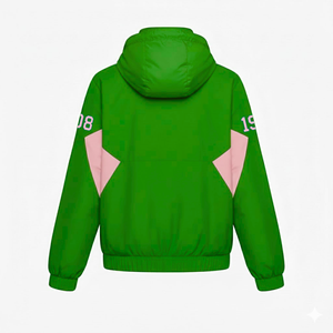 Men's Hooded Windproof <b>Jacket</b> Solid Color Zipper Closure Casual Outerwear <b>Summer</b> Wear 100% Polyester Spandex/Polyester Front - Product Image 2
