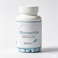 Étiquettes de bouteilles de glucosamine Haoxuan, autocollants imprimés en relief, imperméables, pour l'emballage des compléments articulaires