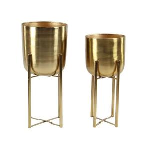 Elegante maceta de aluminio con texturas y patrones únicos para espacios contemporáneos de jardín y patio - Product Image 4