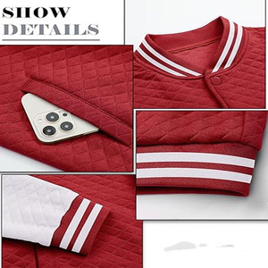 Varsity Letterman Baseball Collegiate Red Varsity Jacket avec manches en cuir Varsity Jacket pour hommes téléchargés par Dress Sports - Product Image 4