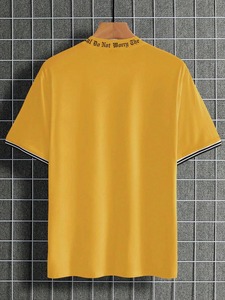 T-shirt personnalisé à col rond pour homme, couleur unie, coton et polyester, manches courtes, vente en gros, t-shirts vierges pour impression - Product Image 5