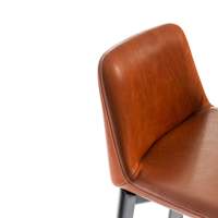 Chaise de bar de luxe avec éléments chromés