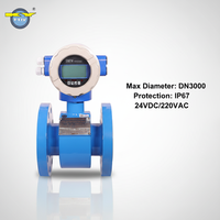 Medidor de Flujo Electromagnético de Alta Precisión CE ±0.5%, OEM ODM, Medidor de Flujo Digital Integral 4-20mA para Transferencia de Custodia y Suministro de Agua