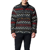 Sweat-shirts à capuche en polaire sherpa pour hommes, coupe décontractée, demi-zip, col montant, hiver, imprimé numérique uni, respirant, écologique, moderne
