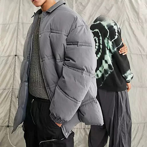 Chaqueta acolchada metálica High Street para hombre, cremallera clásica de alta calidad, logotipo personalizado, ropa de invierno de gran tamaño para la temporada de primavera - Product Image 3