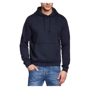 Sweat à capuche décontracté pour homme, mode d'hiver, confortable et élégant, disponible en plusieurs tailles, tissu doux et chaud, 100% coton, uni teint - Product Image 1