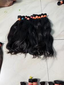 ผมมนุษย์บริสุทธิ์เรมี่ชาวอินเดีย1กก. ผมต่อแนวลูกคลื่นยาว2ชั้น - Product Image 6