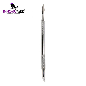 Pousse-cuticules professionnel de haute qualité en acier inoxydable réutilisable à double extrémité pour manucure russe, grattoir à ongles, éliminateur de peaux mortes - Product Image 5