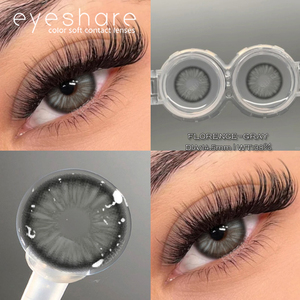 Eyeshare Half Yearly Disposable Hema <strong>Contact</strong> <strong>Lens</strong> Blue <strong>Lens</strong> 2 Pieces Brown Gray Colored <strong>Contact</strong> <strong>Lenses</strong> - Product Image 4