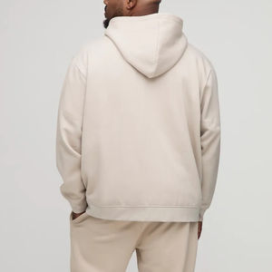 Sweats à capuche et sweat-shirt à fermeture éclair pour hommes 100% coton, sweat à capuche surdimensionné à épaules tombantes, sweat à capuche avec logo personnalisé pour homme - Product Image 5