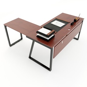 HCTH019 Pieds de table en fer robustes Trapeze II Concept 160x150, design industriel pour salle à manger et usage hospitalier, assemblage requis - Product Image 2