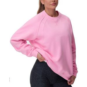 Sweat-shirt oversize en molleton de coton à manches longues pour femme, nouveau style, streetwear pour femme, sweats oversize en vente - Product Image 3