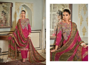 Rayon Exclusive Designer Print with Handwork Women's Kurti and Salwar with Dupatta Nazneen <b>Chiffon</b> Print - Product Image 4