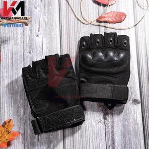 Gants tactiques de sport en cuir à deux doigts, respirants, ajustement universel, logo OEM, adhérence optimale pour la chasse - Product Image 6