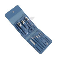 Ensemble de manucure et pédicure professionnel haut de gamme de qualité supérieure, léger, instruments en acier inoxydable, réutilisable, coupe-ongles 5 en 1