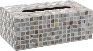Caja de pañuelos de madera de madreperla con diseño Floral negro de alta calidad, decoración decorativa Natural para el hogar o la Mesa del coche para Eid Special - Product Image 5