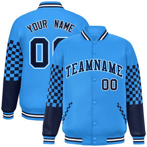 Sublimación personalizada o bordado Varsity Letterman Chaquetas de béisbol Jersey de béisbol liso para adultos Varsity Chaquetas - Product Image 4