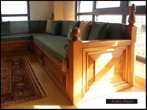 Diseño interior árabe Majlis, diseño clásico moderno, elegante conjunto de sala de estar, asientos de esquina de lujo, diseño que ahorra espacio - Product Image 3