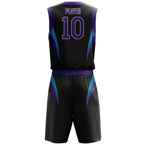 Conjuntos de Uniformes de Baloncesto Personalizados de Diseño Superior, Alta Calidad, Transpirables, 100% Poliéster, Sin Mangas, Unisex - Product Image 3
