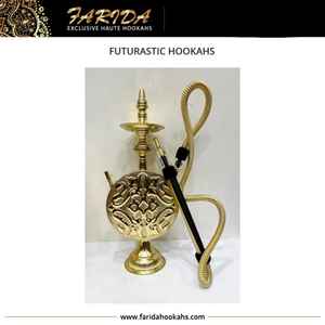 Mini Narguiles Egipcios de Latón de Edición Limitada de Lujo Farida 2025, Nuevo Diseño de Estilo Árabe, Grabado a Mano, Alto Brillo - Product Image 6