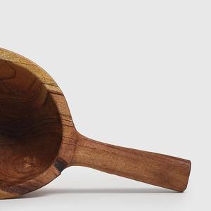 ชามไม้ทำด้วยมือที่มีดีไซน์แกะสลักหรูหราทนทานและสง่างามสำหรับเสิร์ฟของว่างผลไม้หรือของตกแต่งสำหรับงานเลี้ยง - Product Image 4