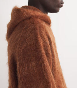 Sudadera con capucha de lana esponjosa para hombre, Jersey de invierno de manga larga suave, suéter con capucha cálido y borroso, ropa informal acogedora para clima frío - Product Image 6