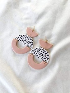 Pendiente para mujer pendiente de resina y latón - Product Image 3