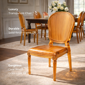 Hot Sales Cheap Durable Plastic Frame Wood Grain Color Wedding <strong>Chairs</strong> for Outdoor Use - Product Image 3