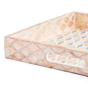 Modern Mother of Pearl Eco-Friendly Customizable Decorative Serving & <b>Storage</b> <b>Tray</b> Eye-catching Home Decor Wholesale Vietnam - Product Image 2