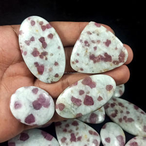 Wholesale Natural Pink Tourmaline <b>Quartz</b> Cabochon Stone Healing Crystal Stone For Silver Jewelry Making - Product Image 6