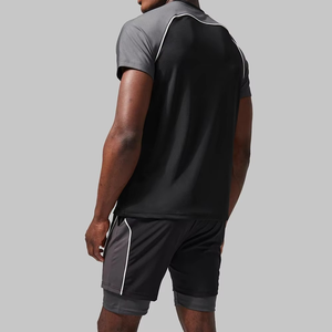 Men Gym Causal Cotton Sports Plus Size Plain Men <b>TShirt</b> With Double Layer <b>Shorts</b> Custom Breathable Quick Dry T Shirt <b>Set</b> for Men - Product Image 3