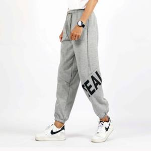 กางเกงจ็อกเกอร์ทรงแบ็กกี้ลำลองของผู้ชายพร้อมวัสดุขนแกะและเชือกผูก-สวมใส่สบายทุกวันโลโก้ตามสั่ง - Product Image 3