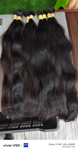 High Quality Indian Temple Weft <b>Swing</b> Wave Hair Extensions Super Demand Remy Hair <b>Single</b> Drawn Bleached-Luxury Wave Effect - Product Image 3