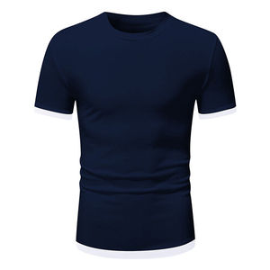 T-shirts en blanc uni Musculation T-Shirt Hommes Workout Shirt Muscle Tee Hommes Fitness Fashion Tops en gros manches courtes t-shirts - Product Image 3