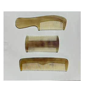 Peigne en corne de buffle pour le soin des cheveux Peigne en corne naturelle de taille personnalisée élégante de cheveux Peigne à cheveux de soins de santé - Product Image 5