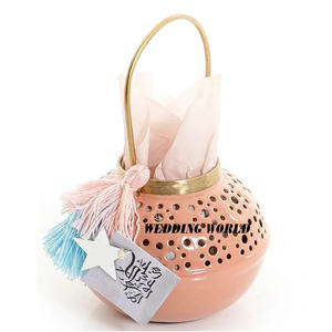 Pot à fruits secs vert en métal de haute qualité, fait à la main, serveur de noix, vente en gros, pot à bonbons en métal de créateur - Product Image 3