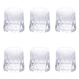 Set di 6 Bicchieri d'Acqua Pagoda da 370ml, Cristalleria Premium - Product Image 1