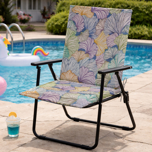 Cuscini per Sedia da Giardino Stile Loft 95x50x4cm, Idrorepellenti, Leggeri con Imbottitura in Schiuma, Motivo Floreale, Rimovibili e Lavabili - Product Image 4