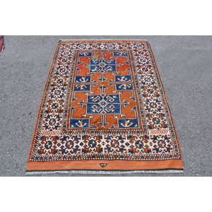 พรมเย็บปะติดด้านข้างทำจากขนสัตว์ตุรกี3.9ชิ้นพรมปูพื้นสี่เหลี่ยมผืนผ้าสำหรับวัยรุ่นใส่ทางเดินในห้องโถงทำด้วยมือ - Product Image 1